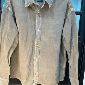 Zara Men's Casual gray Button Down Shirt
